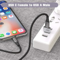 Pikkukuva 3 / 5: IC USB-C naar USB-A-adapter (2-pack), type C naar USB A-opladen