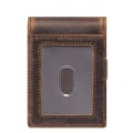 Miniatyrbillede 4 af 5: IC Anti-Lost ægte læder Smart RFID AirTag pungholder Kaffe 2 stk.