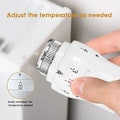 Miniatyrbilde 3 av 5: Sett med 4 termostathoder, termostatisk radiatorventil, termostatisk radiatorhode, termostatisk radiatorventil M30 x 1.5..DEBUNS