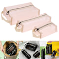 Miniatyrbillede 4 af 5: IC Makeup Brush Rejsetaske Kosmetisk Toilettaske Organizer Mesh K Sort L
