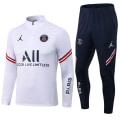 Miniatyrbillede 1 af 7: Paris, Atletico Madrid, Inter Milan, Liverpool, Marseille Brasilien Langærmet Trøje, Træningsdragt til Voksne og Børn, Sæt Hvid white eighteen