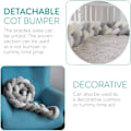 Miniatyrbilde 3 av 5: IC Spjelseng Bumper 4 Weave Baby Snake Flettet Bumper Fløyel #3
