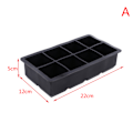Miniatyrbild 1 av 5: Ny 4/6/8/Grid Stor isform Jumbo form silikoniskub fyrkantig formform DIY Ice Maker Ice Cube-bricka