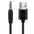 3,5 mm Audio AUX Jack USB 2.0 Han Oplader Kabel Adapter Ledning til Bil MP3