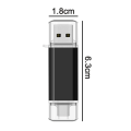 Miniatyrbilde 4 av 5: IC NOE USB-minne 64 GB, dobbel flash-enhet 2-i-1