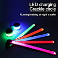 Miniatyrbilde 5 av 5: IG LED-armbånd for løping (2-pakning), USB-oppladbart reflekterende oransje