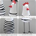 Miniatyrbillede 2 af 5: IC Trätupp Køkkenindretning Statuette Prydning Hjemindretning Tilbehør Dyrestatuette til Stue Træ Sød Kylling Chook (Sæt med 3)