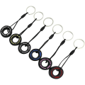 Miniatyrbilde 1 av 3: 6 stk Kartokner Trendige F1 Bilnøkkelring Kreativ Unisex Nøkkelring Mini Hjul Nøkkelring (6 farger) IC