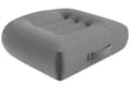 Ergonomisk sittdyna tjock halkfri polyesterkudde för bil, kontorsstol, rullstol, hem, grå 40 x 40 cm