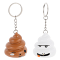 Miniatyrbillede 2 af 3: 2 stk. Poop Design Nøgleringe Kreative Hængende Vedhæng Nøgleringe Ornament IC