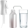 Pikkukuva 4 / 5: Hiussuihkepullo, 200 ml jatkuva vesisumutin Suihkepullo Hieno sumu Salon kampaamosuihkepullo Kiharille hiuksille, kasveille, lemmikeille, H