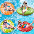Miniatyrbillede 4 af 5: IC Vandmelon Pool Floats Sommer Frugt Oppustelige Badevinger Ringe til Voksne, 35,5 tommer