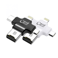 Pikkukuva 5 / 5: IC 4-in-1-kortlukija Type-c/Lightning/Micro USB/ USB 2.0 kaikki yhdessä musta