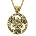 Pikkukuva 4 / 5: Uusi Retro Pohjoismainen Viikinki Kelttinen Solmu Symboli Ripustus Miehet Kaulakoru Amulett Korut Lahja AL4132-Hopea