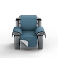 Miniatyrbillede 1 af 4: IC Vandtæt og skridsikker sofaovertræk med elastiske bånd Vaskbart sofaovertræk Blå Small Recliner Sofa Cover
