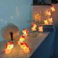 Miniatyrbild 5 av 7: Enhörning ljusslinga, batteridriven enhörningsdesign LED ljusslinga, utomhus ljusslinga, trädgårdsdekoration G
