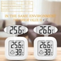 Miniatyrbillede 2 af 4: IC 5x digital temperaturhygrometer termometer fugtighedsmåler 4,2cm hvid Hygrometer