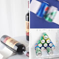 Miniatyrbilde 4 av 5: 2stk hvit plast vannflaske vinstativ