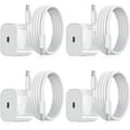4-pack - Laddare för Samsung - Snabbladdare - Adapter + Kabel 20W Vit en one size (NT) 4-Pack 4-Pack Samsung