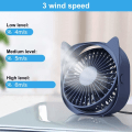 Miniatyrbillede 2 af 5: IC USB bordblæser, 3 hastigheder mini bærbar bordblæser, 360° rotation, USB