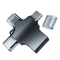 Pikkukuva 5 / 5: IC Tre-i-ett OTG-adapter för Apple typ-c Android-telefon extern silver
