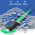Miniatyrbilde 5 av 5: Wifi-adapter Dobbelt bånd 2,4 GHz 5 GHz Wifi USB 1200 Mbps trådløs