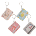 Pikkukuva 2 / 4: 4 kpl Avaimenperä Pieni kirja Avaimenperä Mini Kissa Kirja Avaimenperä Luova Avaimenperä (4,8X6,5cm) IC