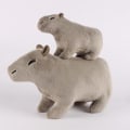 Miniatyrbilde 5 av 5: IC Capybara plysj Kawaii simulert plysjdyr PP bomullsfyllt Brun S