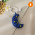 Miniatyrbild 1 av 5: IC DIY Liten Sol Nyckelring Varm Ull Virkad Solros Dam Ba B