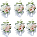 Miniatyrbillede 1 af 5: IC Bryllup Brudepige Håndledsblomst Corsage Bryllupsplanlægger Håndleds Corsage Håndblomst, pakke med 6