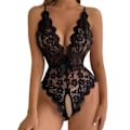 Miniatyrbild 2 av 4: Sexig bodysuit för kvinnor, nattlinne, underkläder, nattkläder svart black 2XL