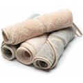Miniatyrbild 3 av 5: 4-pack Hängande Handdukar med Hängögla Absorberande Korallfleece Badrumshanddukar Mjuka Tjocka Disktrasor Runda Handdukar (4 Färger-C)