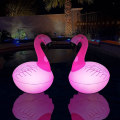 Miniatyrbillede 1 af 5: IC 2 stk Sol Flamingo Pool Lys, Flydende, Vandafvisende Glow-in-the-Dark Oppustelige Sol Flamingo Lys til Swimmingpool