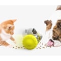 Miniatyrbillede 4 af 5: IC Til små Dry Treat Interaktivt Foderlegetøj til Hunde og Katte, Dyrefoderdispenser Tumbler Hundelegetøj, Hund Slow Feeder Treat Dispensing - Gul