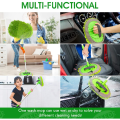 Miniatyrbilde 5 av 5: IC 2-i-1 Chenille Mikrofiber Biltvask Moppehode med Langt Aluminiumhåndtak, Justerbar Biltvask Riperfri Rengjøring
