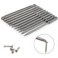 Miniatyrbillede 3 af 5: IC Sæt med 11 ekstra lange (100 mm) og magnetiske sekskantede Torx-bits - Elektrisk skruetrækker