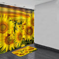 Miniatyrbild 1 av 5: IC Solros Set Duschdraperi Halksäkra Mattor Hemmatta 40*60 cm