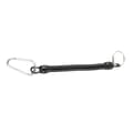 Fishing Lanyards Rope Retractable Safety Spring Coiled Rope Keychain Accessory Black