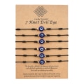 Miniatyrbillede 1 af 5: PCS/ SET Onde Øje Armbånd Lucky 7 Knude type2
