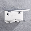Miniatyrbillede 3 af 3: IC Rustfrit Stål 5-Huls Tandbørsteholder Toilettilbehør Væghængt Hjem eller Opbevaringsstativ
