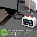 Miniatyrbild 3 av 5: Hi-Fi badrumshögtalare Bärbar Bluetooth 5.0-högtalare med laddningskabel, inbyggt batteri - Rosa katt