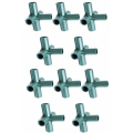 Miniatyrbilde 1 av 4: IC 10 stk 16 mm Drivhusramkoblinger, Drivhusplasttilbehør for hagerammer Fruktburstaket Drivhusrammer