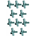 Miniatyrbillede 1 af 4: IC 10 stk 16 mm Drivhusramforbindelser, Drivhusplasttilbehør til have- og frugttrærammer Drivhusrammer