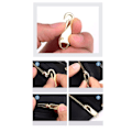 Miniatyrbillede 4 af 4: IC 8 stk. Universal Alloy Dragkæde til Tøj Zip Fixer