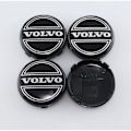 Miniatyrbilde 1 av 5: 4 stk. navkapsler til bil, vanntett støvtett rustfritt autologotypdeksel, for Volvo S60 S90 XC40 XC60 V90 S40 S80L, 65mm C