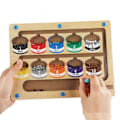 Miniatyrbild 1 av 4: IC Magnetisk Räkningsbräda i Trä för Barn Funktion Färgklassificering Magnetisk Penna Kulväxlingsspel Pussel Leksaker för Tidig Utbildning