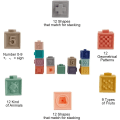 Miniatyrbild 3 av 5: IC 12 stycken mjuka babykuber, 0-12 månader Soft baby