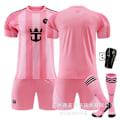 Miniatyrbillede 5 af 9: Miami International Home Stadium Nr. 10 Messi Trøje Nr. 9 Suarez 23 Beckham Børnefodbold Size 10 socks 16#