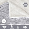 Pikkukuva 2 / 5: IC Mysig filt pälsfilt levande filt mikrofiber mikrofiber Grau