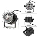 Miniatyrbillede 3 af 4: IC Discokula LED-festlampe med 7 farver RGBP 1,2m USB-kabel og fjernbetjening til fest jul børn
